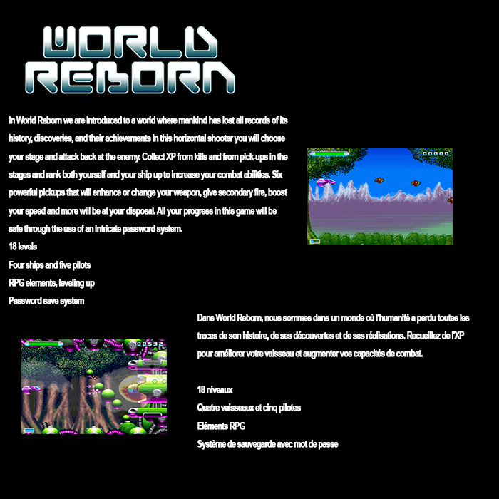 World Reborn (Homebrew) — Box back